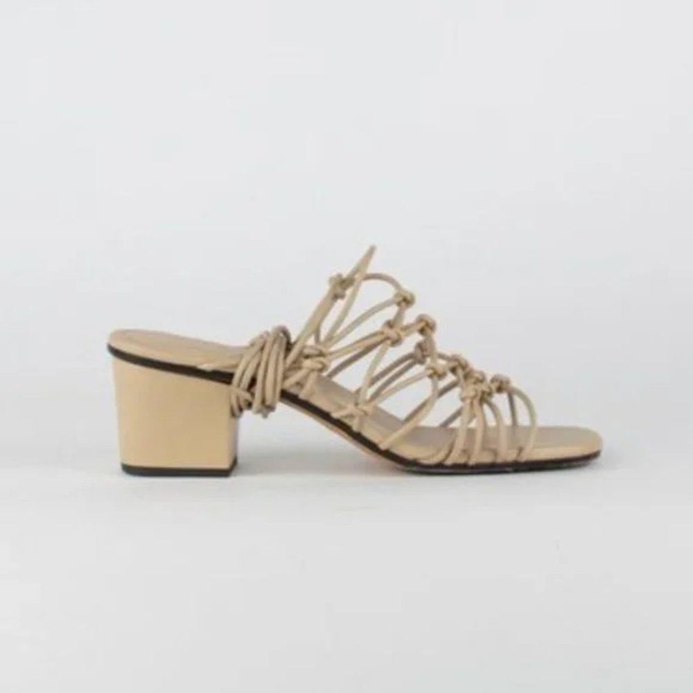 Chloe Jamie Leather Lace-Up Sandals